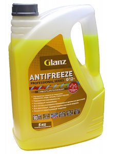 Антифриз Glanz G12+ Carboxylate PRO (желтый) 5кг.