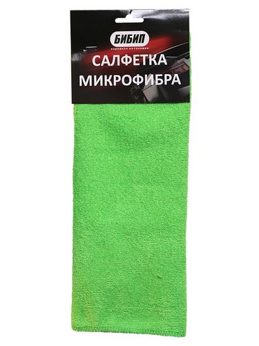 Салфетка микрофибра 35х35 (зеленая) БИБИП