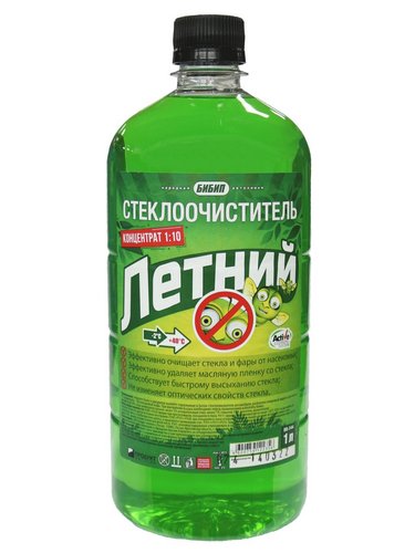 Концентрат 1:10 летнего стеклоомывателя 1л ПЭТ БИБИП