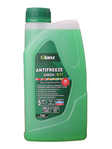 Glanz Антифриз G11 зеленый 1 кг